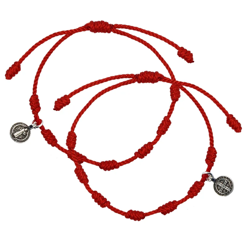 2 Pulseras rojas de San Benito