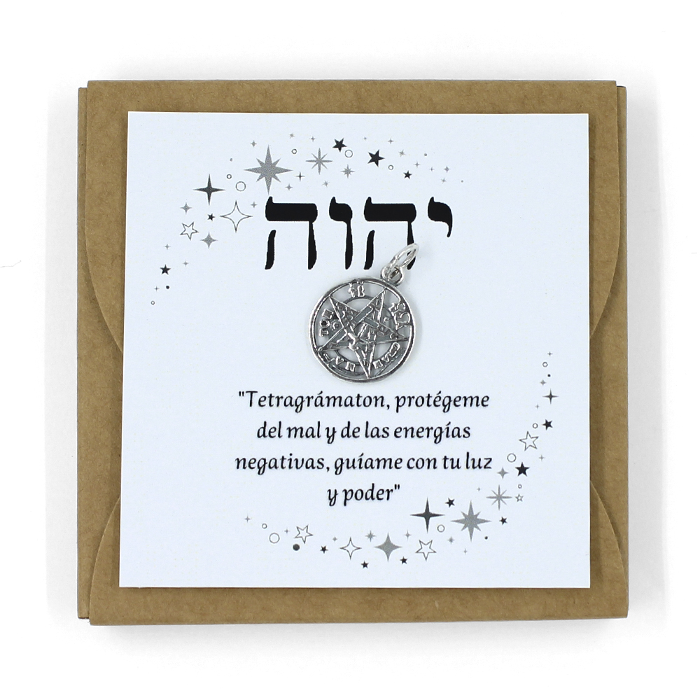 Caja de tetragramaton de plata
