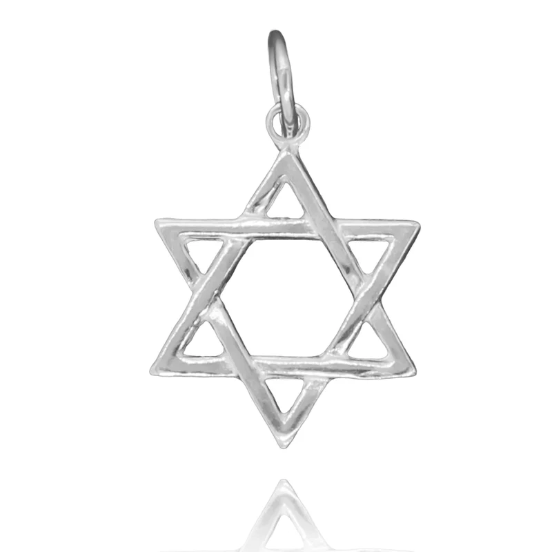 Colgante Estrella de David en plata 925