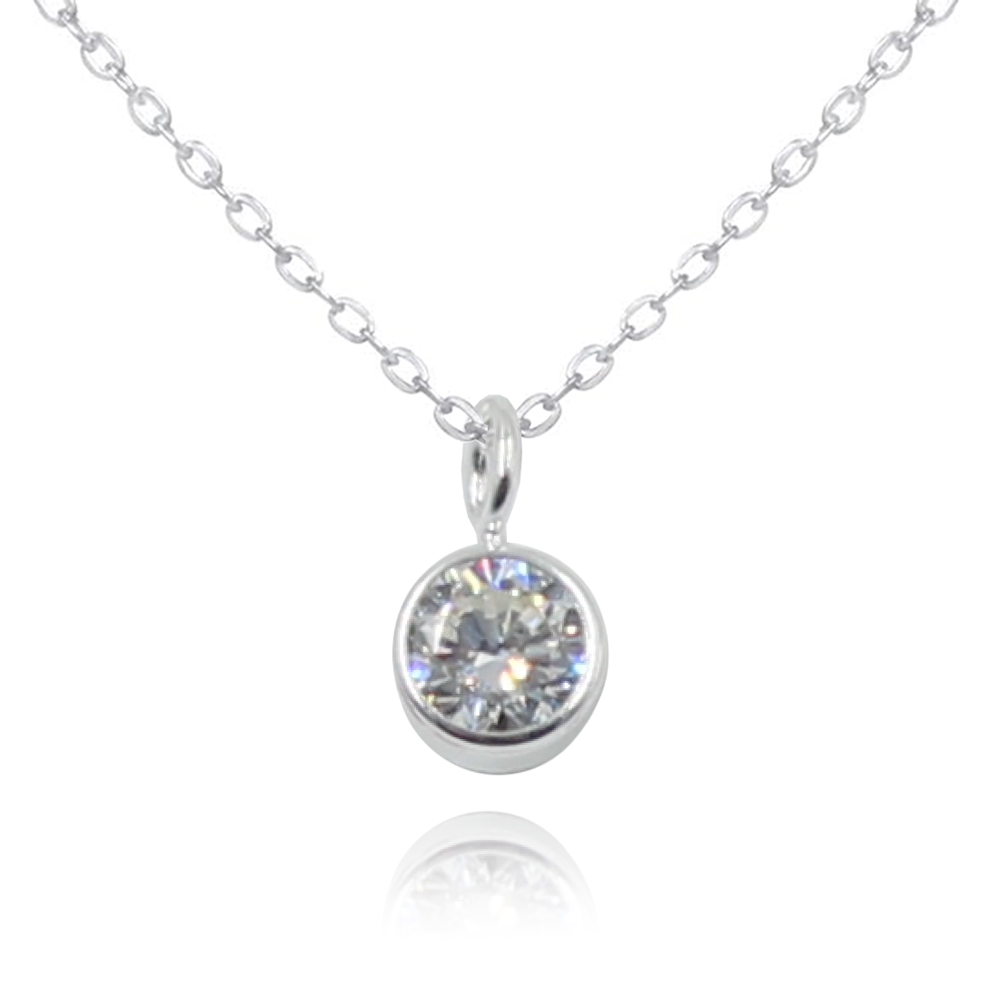 Collar circonita 6mm plata