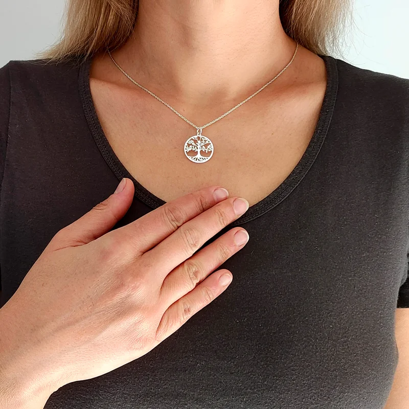Collar árbol de la vida en plata 925