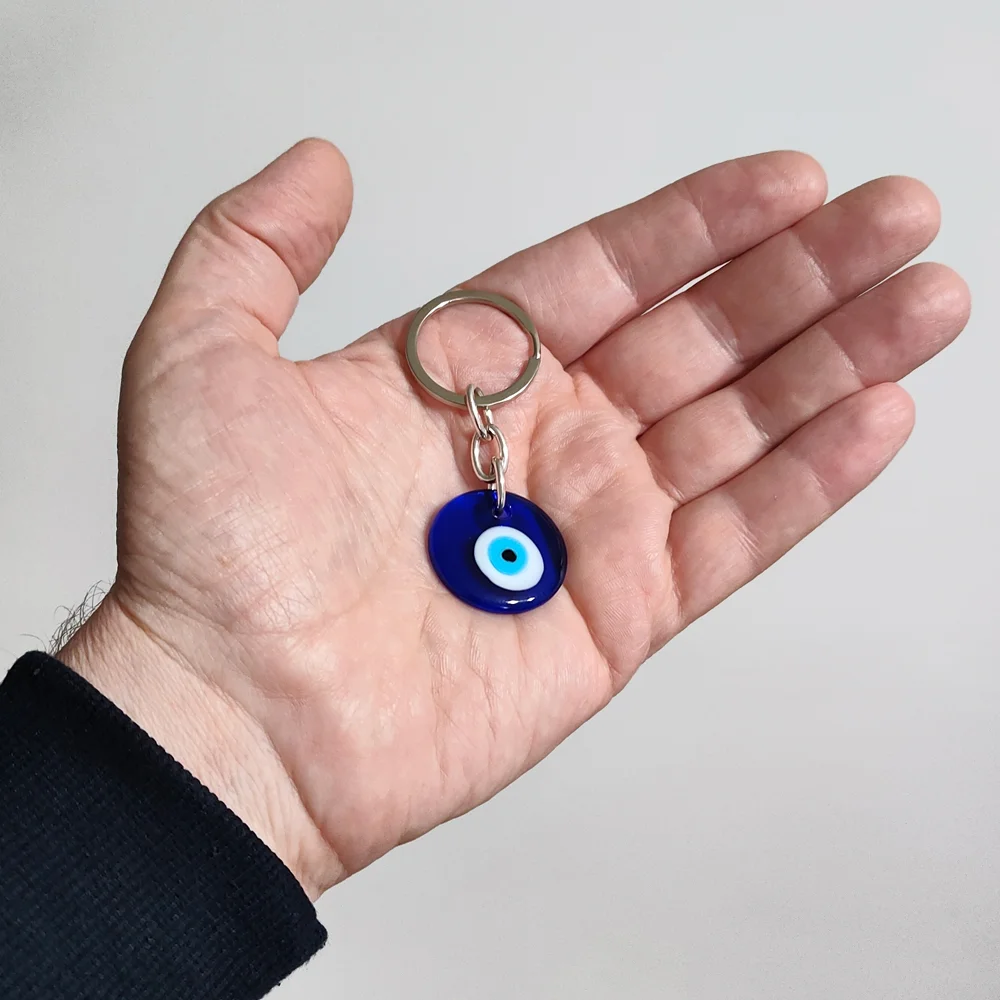 Llavero de Ojo Turco en cristal