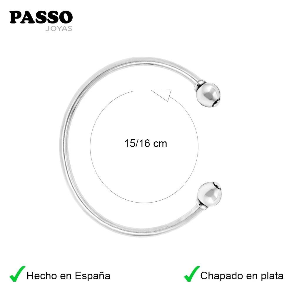 Medidas de pulsera abierta