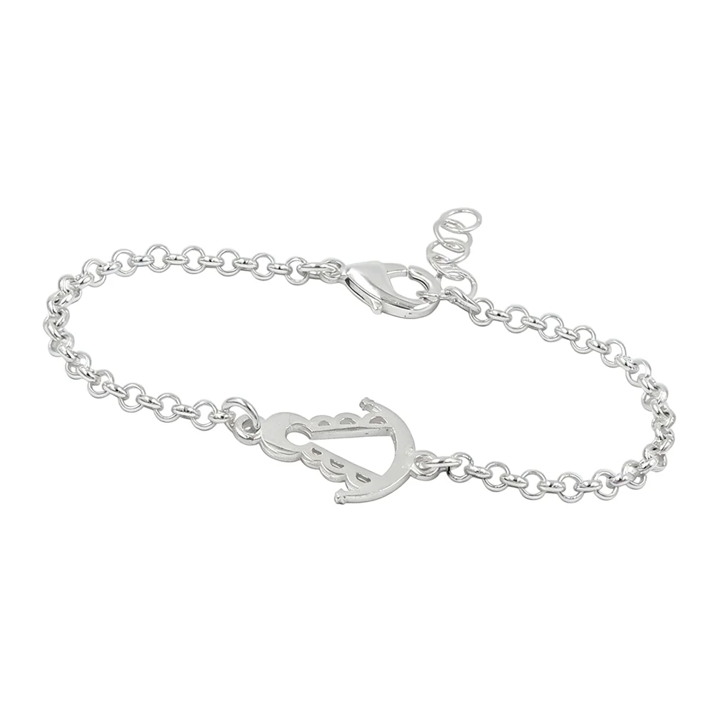 Pulsera Virgen del Rocío en plata
