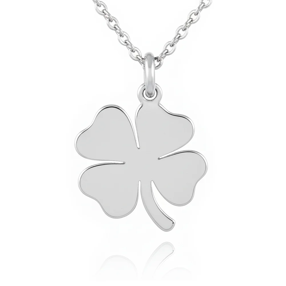 Collar trébol de plata de ley 925